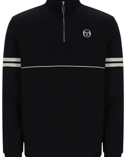Sergio Tacchini Orion 1/4 Zip Track Top Black/Peyote