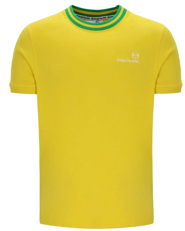 Sergio Tacchini Rainer FC Tee in Yellow/Green