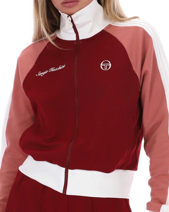 Sergio Tacchini Tosca Track Top Merlot/Light Mahogany/Gardenia