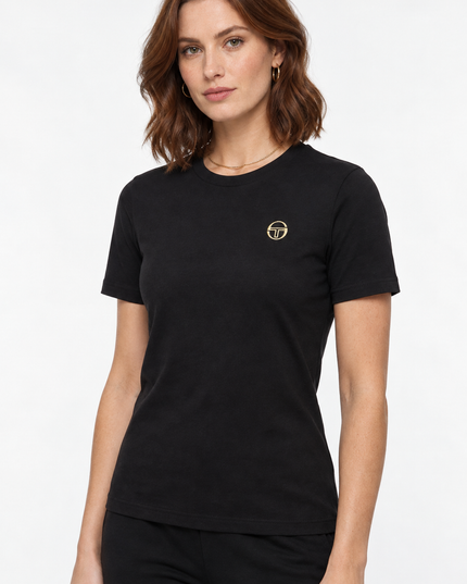 Sergio Tacchini Womens Miss Sella Tee Black