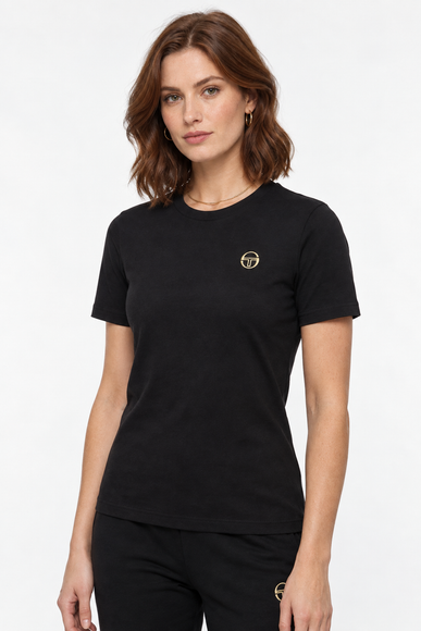 Sergio Tacchini Womens Miss Sella Tee Black