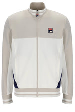 Load image into Gallery viewer, FILA Tiebreaker Funnel Neck Track Top Jacket Gardinia/Silver Lining/Navy - Raw Menswear
