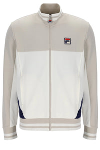 FILA Tiebreaker Funnel Neck Track Top Jacket Gardinia/Silver Lining/Navy - Raw Menswear