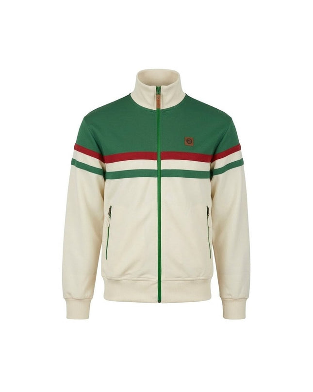 TROJAN Panel Stripe Track Top TR/9051 in Emerald Green