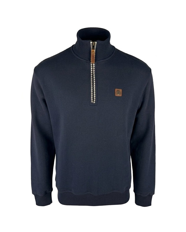 TROJAN Quarter Zip Trim Sweat TR/9108 Navy