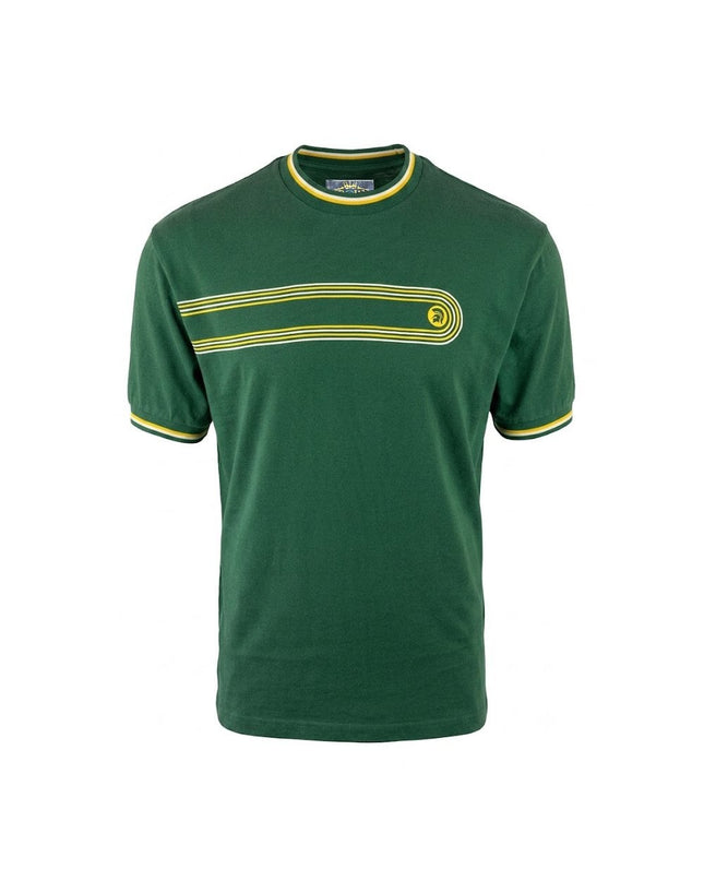 TROJAN Retro Stripe Print Tee TR/9137 Green