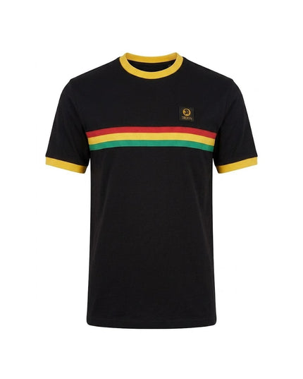 TROJAN Stripe Front Tee TR/9140 Black