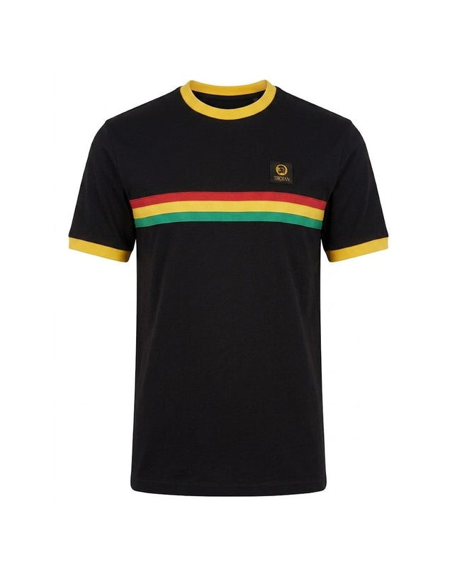 TROJAN Stripe Front Tee TR/9140 Black