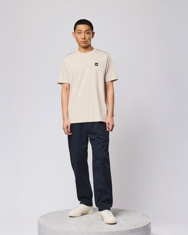Weekend Offender Medea Tee With House Check Details Cement