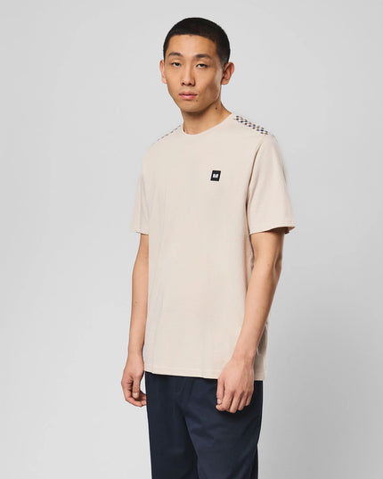 Weekend Offender Medea Tee With House Check Details Cement