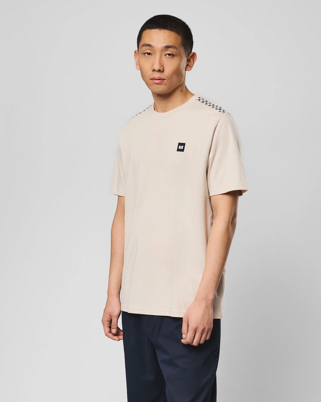 Weekend Offender Medea Tee With House Check Details Cement