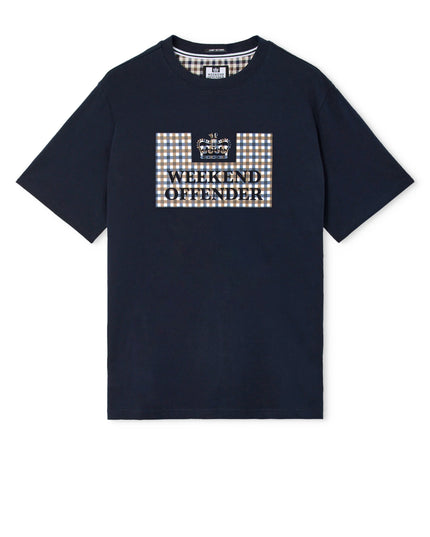 Weekend Offender Shevchenko Mid House Check Prison Tee Navy