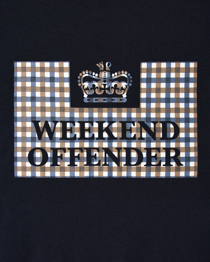 Weekend Offender Shevchenko Mid House Check Prison Tee Navy