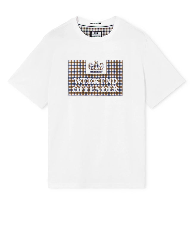 Weekend Offender Shevchenko Mid House Check Prison Tee White