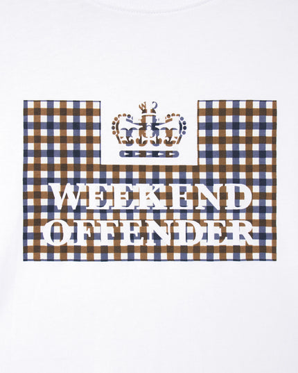 Weekend Offender Shevchenko Mid House Check Prison Tee White