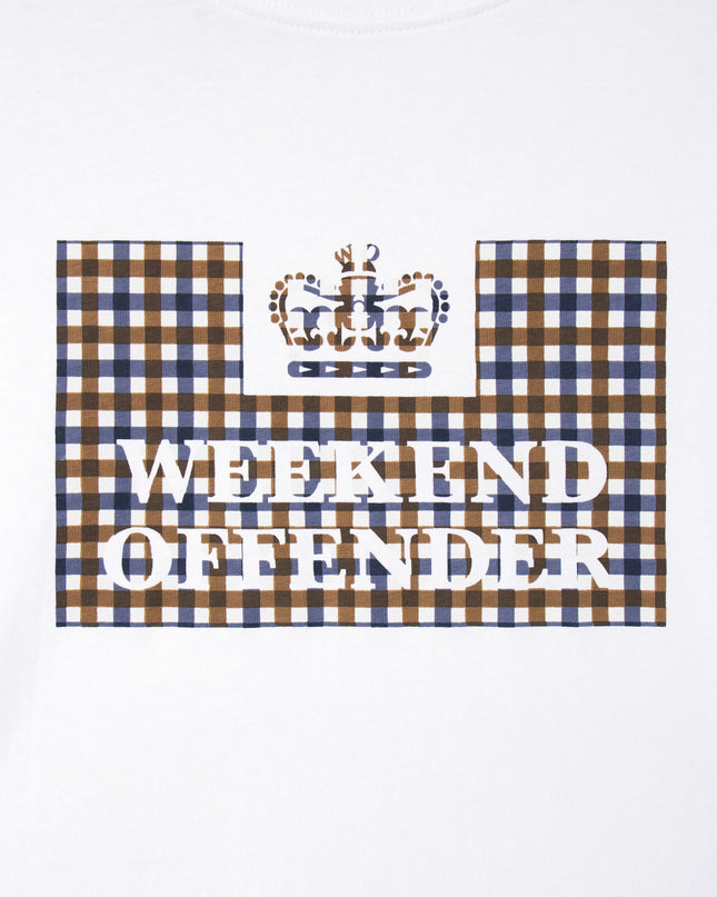 Weekend Offender Shevchenko Mid House Check Prison Tee White