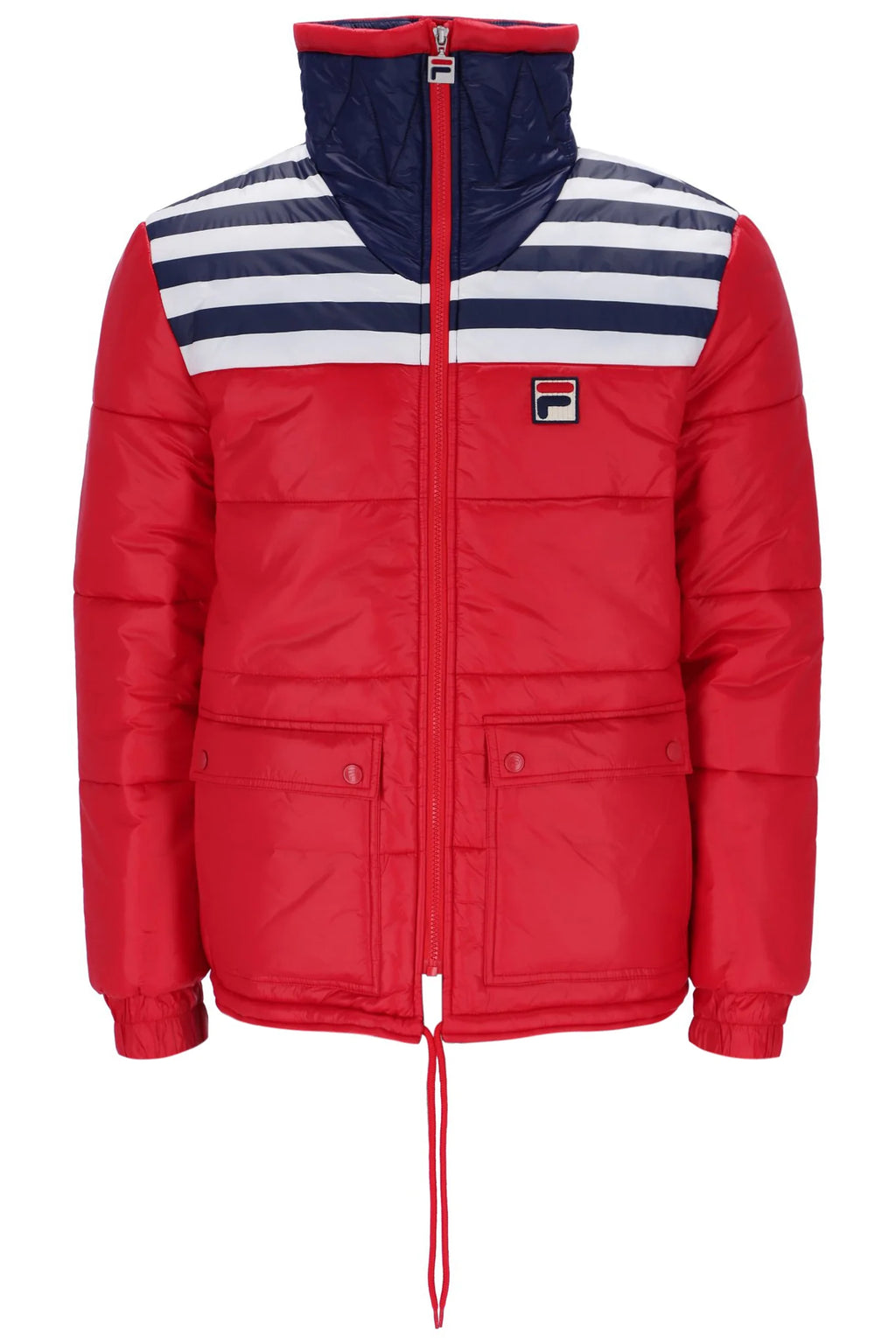 FILA Uomo F-Box Padded Stripe Jacket Red - Raw Menswear