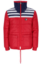 Lade das Bild in den Galerie-Viewer, FILA Uomo F-Box Padded Stripe Jacket Red - Raw Menswear
