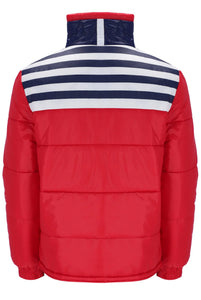 FILA Uomo F-Box Padded Stripe Jacket Red - Raw Menswear