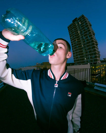 FILA Settanta Baseball Track Top Navy/Gardenia/Red - 499 Raw Menswear