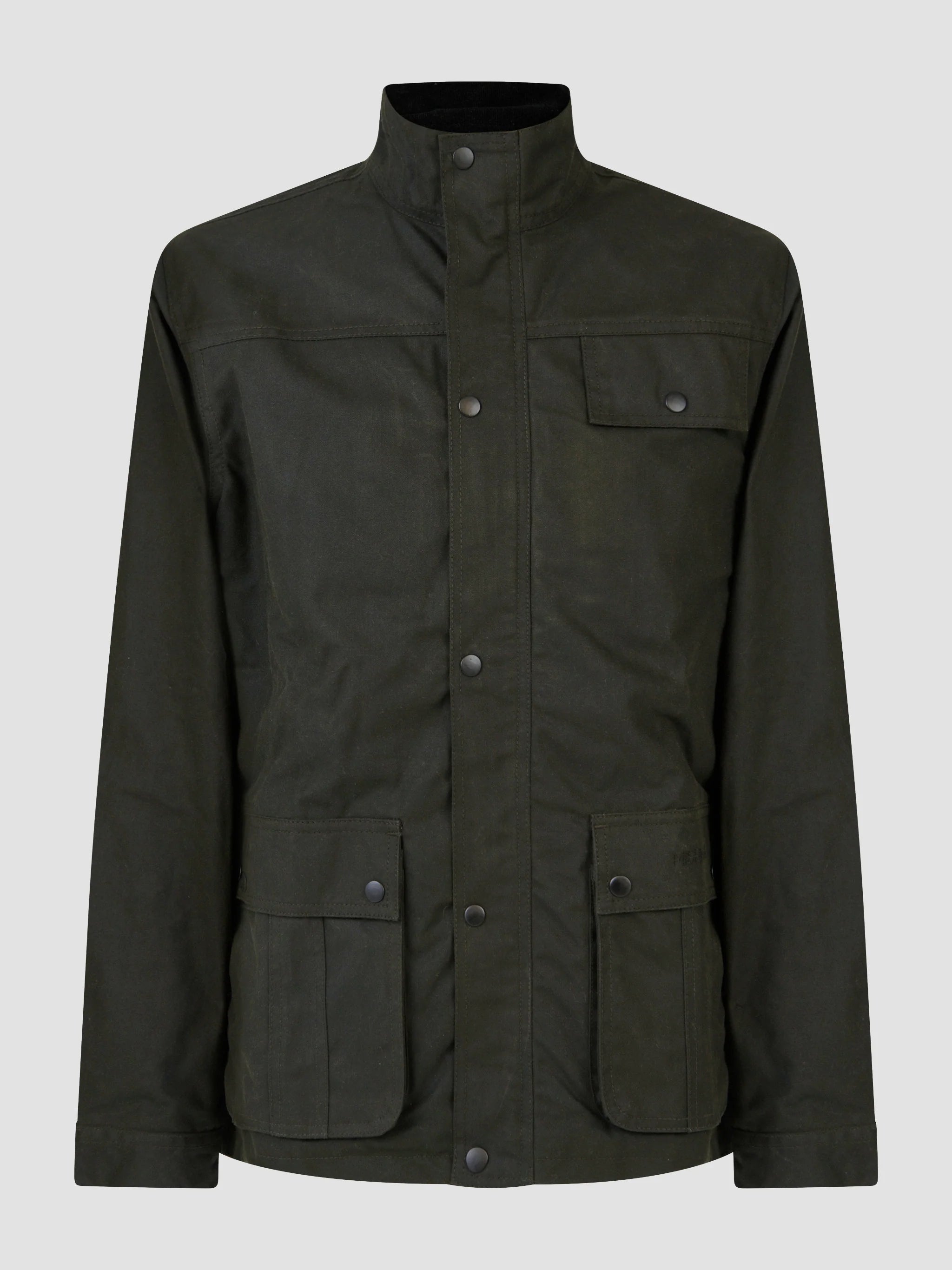 Mish Mash Utilis Olive Wax Jacket Olive - Raw Menswear