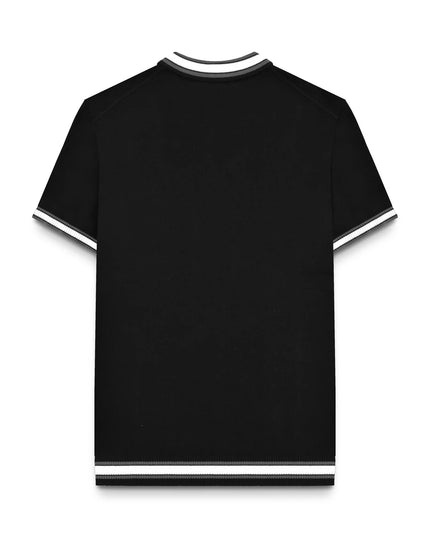 Lambretta Velero Tipped SS Knit Polo Black