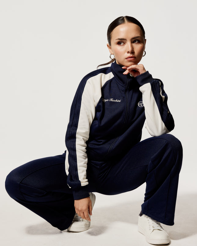 Sergio Tacchini Womens Tosca Track Top Maritime Blue/Gardenia