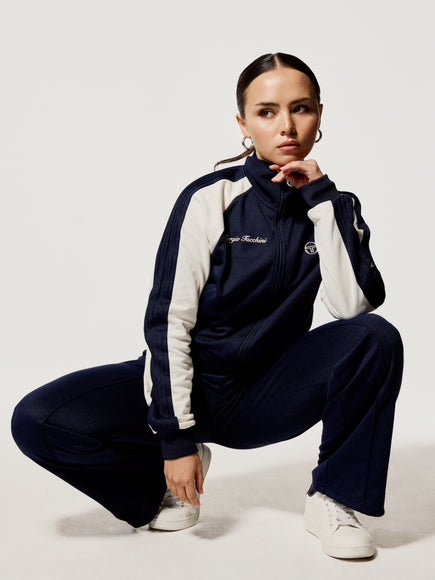 Sergio Tacchini Womens Tosca Track Top Maritime Blue/Gardenia