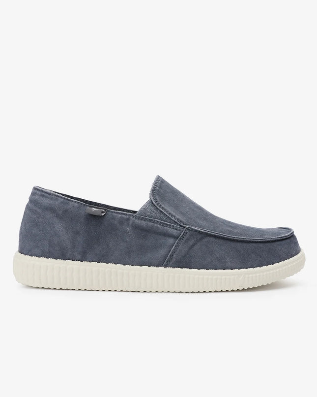 Walk In Pitas WP150 Slip On Washed Shoe in Navy - 1091