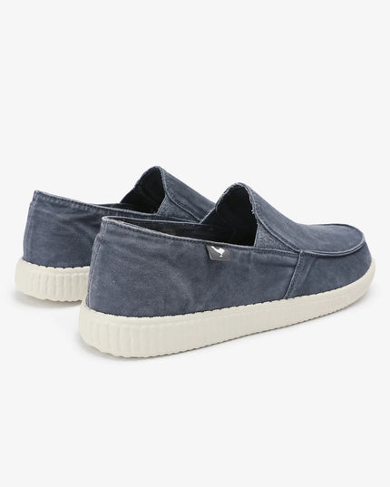Walk In Pitas WP150 Slip On Washed Shoe in Navy - 1091