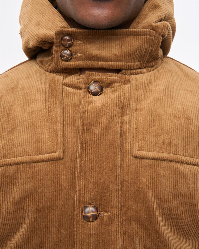 Gabicci Mens Chuck Courdroy Duffle Coat Gabicci Vintage CARAMEL