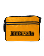 Load image into Gallery viewer, Lambretta Logo Flight Bag Black / Mustard - Raw Menswear
