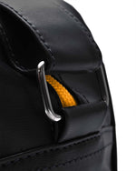 Carica l&#39;immagine nel visualizzatore di Gallery, Lambretta Logo Flight Bag Black / Mustard - Raw Menswear
