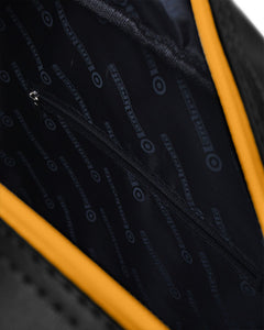 Lambretta Logo Flight Bag Black / Mustard - Raw Menswear