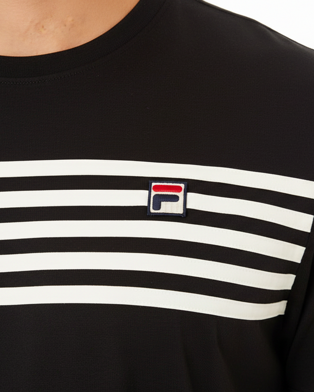 FILA Hanford Striped Tee Black/White