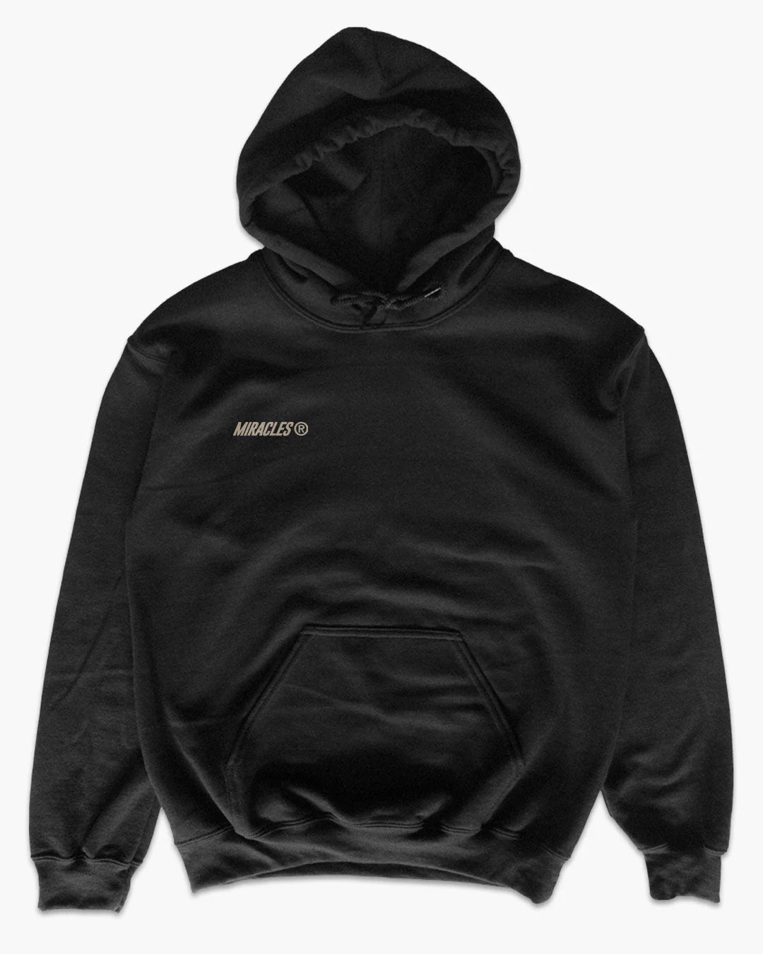 Miracles Blooms  Hoody Black - Raw Menswear