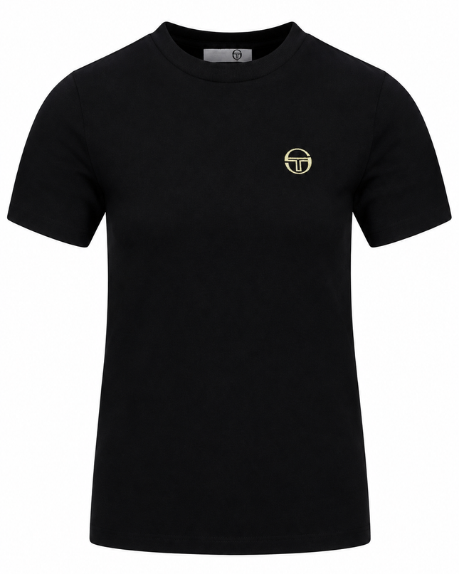 Sergio Tacchini Womens Miss Sella Tee Black