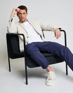 Load image into Gallery viewer, Threadbare Luxe Men&#39;s Stone Linen Blend Blazer - Raw Menswear
