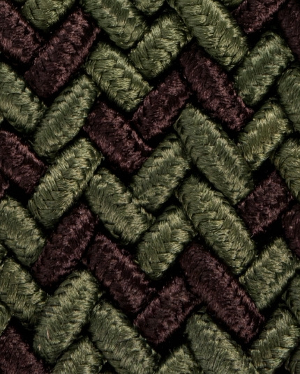Heritage Braid Belt Brown Green Mix