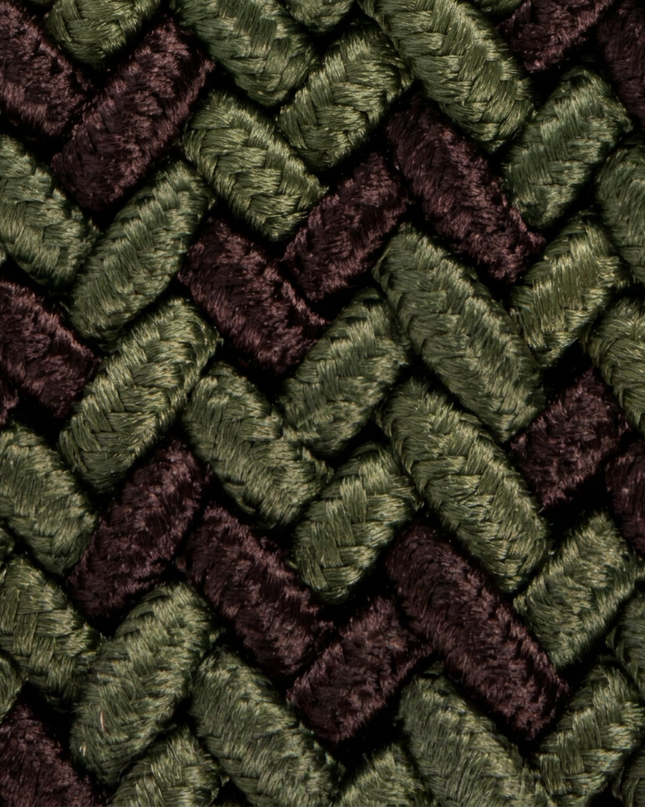 Heritage Braid Belt Brown Green Mix