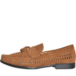 Charger l&#39;image dans la galerie, Mens Charles Slip On Woven Loafer Shoes Tan - Raw Menswear
