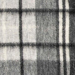 Load image into Gallery viewer, Heritage Pure Wool Tartan Check Scarf Black/White - Raw Menswear
