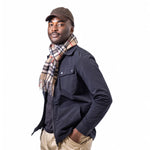Charger l&#39;image dans la galerie, Heritage Pure Wool Tartan Check Scarf Camel Thompson - Raw Menswear
