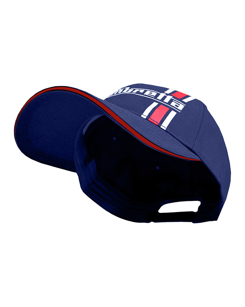 Lambretta Racing Stripe Baseball Cap Navy - Raw Menswear