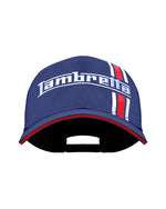 Charger l&#39;image dans la galerie, Lambretta Racing Stripe Baseball Cap Navy - Raw Menswear
