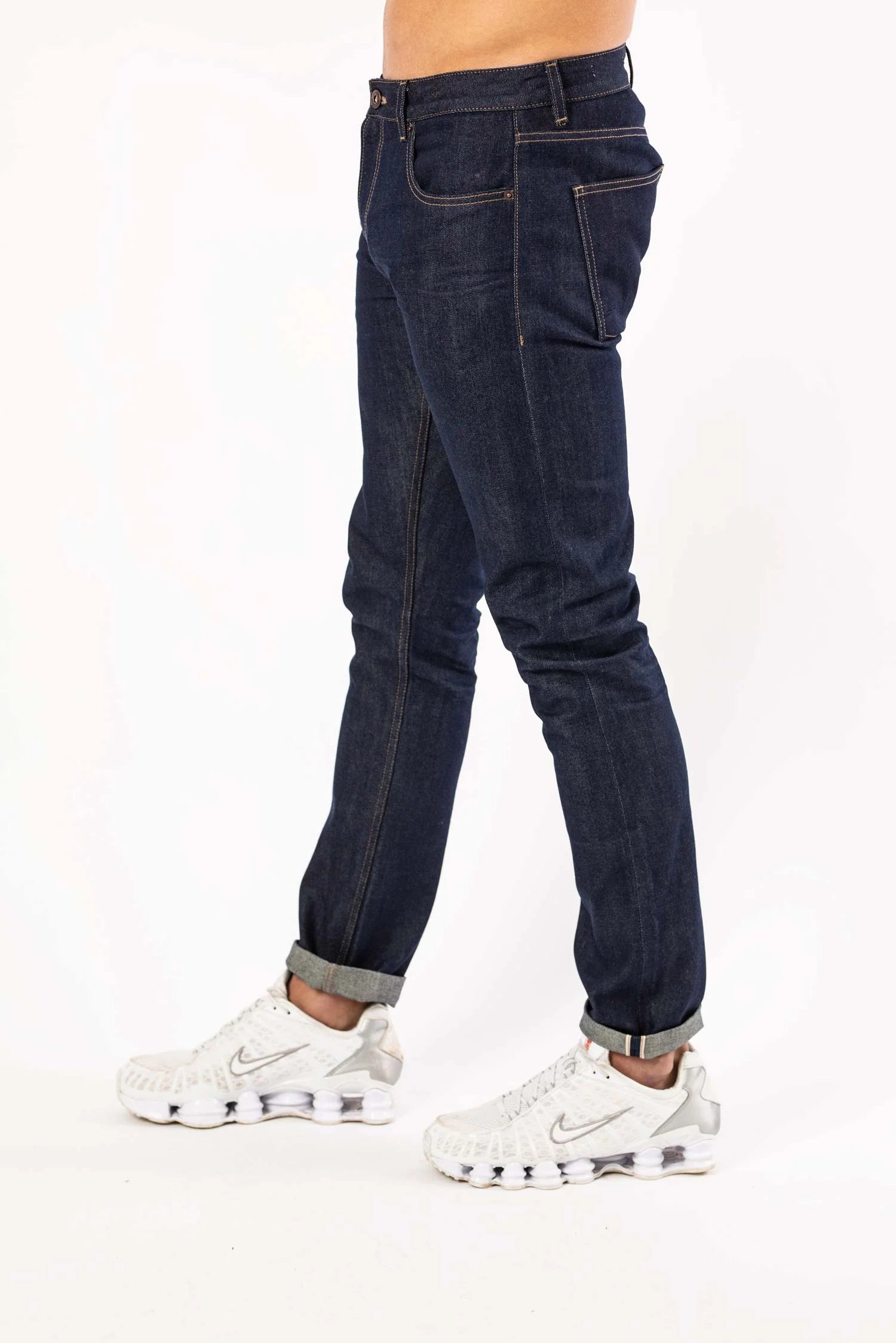 DML Klondike Slim Fit Selvedge Jeans In Rinse Wash - Raw Menswear