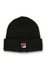 Load image into Gallery viewer, FILA Kudoslux Reverse Knit Turn Up Beanie Hat Black - Raw Menswear
