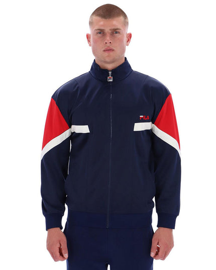FILA Archive Inspired Albarn Track Top Navy/Red/Gardenia