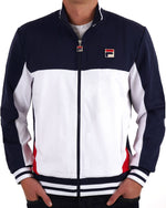 Lade das Bild in den Galerie-Viewer, FILA Tiebreaker Funnel Neck Track Top Jacket Navy/Red/White - Raw Menswear
