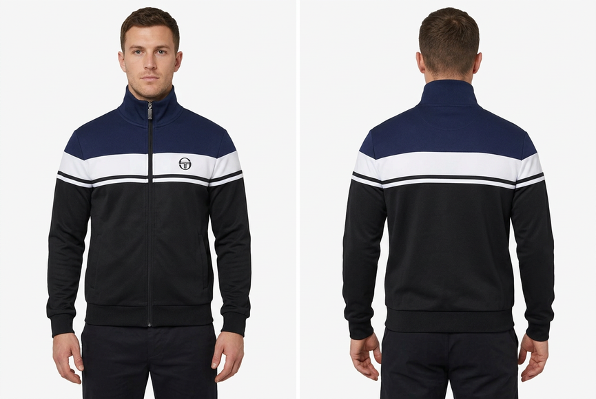 Front and back model product photo